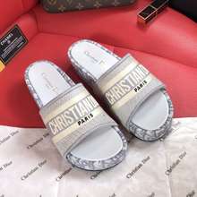 Dior Flip Flop 2024 Thêu Dày Dưới Nhập