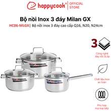 Bộ Nồi Inox Cao Cấp 3 Đáy Milan Gx