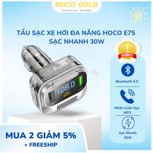 Tẩu Sạc Ô Tô Hoco E75, Bluetooth 5.0, Tẩu 