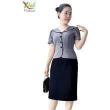 Đầm Peplum Phối Caro Thanh Lịch DL800