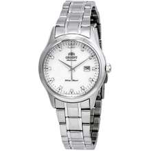 Orient Charlene Automatic Crystal White Mother Of Pearl Dial Ladies Watch Fnr1Q004W0