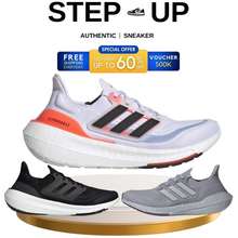 [ Chính Hãng ] Giày Adidas Running Ultraboost Light Core Black Gy9351 White Red Đủ Sz, Giày Chạy Nam Và Nữ