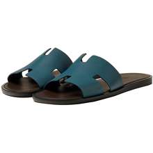 Dép Izmir Sandal Bleu Canard Marron Ébène Màu 