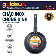 Chảo Inox Chống Dính Gpa1400 Size 16 Với 3 