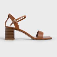 Dép sandals Charles Keith Ankle Strap Stacked