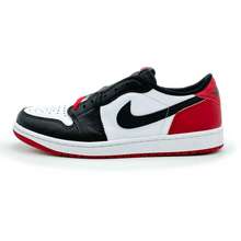 Chính Hãng Giày 1 Low OG Black Toe Red v