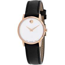 Movado Museum Classic Quartz Mother Of Pearl Dial Ladies Watch 0607424