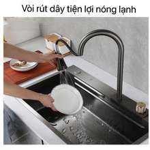 Chậu Rửa Bát 1 Hố ZenToSi Kèm Dây Rút