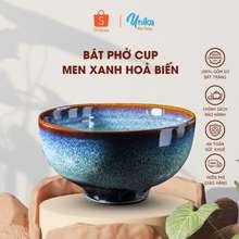 Bát Phở Cup Men Xanh Hoả Biến 17X9.5Cm -