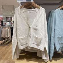 Áo Cardigan nữ cổ chữ V thu đông 2023