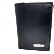 Calvin Klein Men 39 S Compact Genuine Leather Wallet With Rfid Protection Black Compact Classic