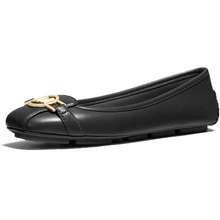 Giày Bệt MK Tracee Leather Black Màu Đen