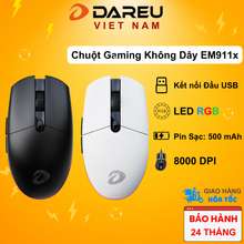 Chuột Không Dây Em911X Gaming (Rgb,