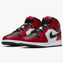 Giày Jordan 1 Mid Chicago Black Toe 554724 069