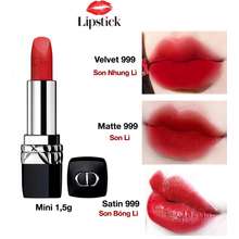 Son Môi Dior Rouge 999 Matte Mini Màu Đỏ