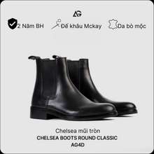 Giày Chelsea Boots Nam Phiên Bản Mũi Tròn,