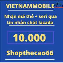 Thẻ cào Vietnammobile 10.000 Nhận mã + seri 