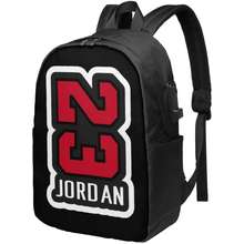 23 Basketball God Laptop Backpack For Women Men