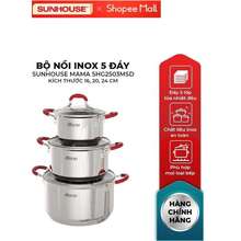 Bộ Nồi Inox 5 Đáy Mama