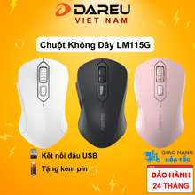 Chuột Không Dây Lm115G Pink / Black / White - 