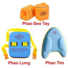 Bộ Phao Tập Bơi Cho Bé Phao Tay Phao Tim