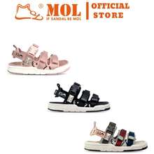 Sandal Nữ 3 Quai Ngang Ms1801Be Màu Hồng