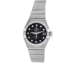 Omega Pre Owned Constellation Diamond Black Dial Ladies Watch 123 15 27 20 51 001