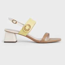 Dép sandals Charles Keith Metallic Accent