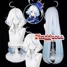 Game Genshin Impact Fontaine Focalors Cosplay Wig 