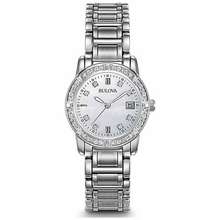 Bulova Đồng Hồ Nữ 96W105 Màu Bạc