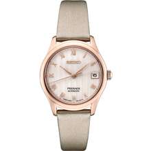 Seiko Presage Rose Gold Leather Women 39 S Automatic Watch Srpf50