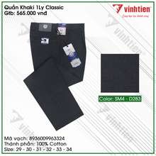 Quần Kaki 100% Cotton 1 Ly Trung Niên Cao