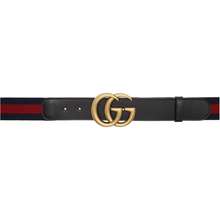 Thắt Lưng Black Navy GG Belt Màu