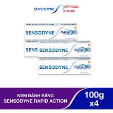 Bộ 4 Kem Đánh Răng Rapid Action 100G Giúp