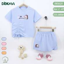 Bộ quần áo cộc tay bé gái cotton kid