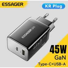 Essager PD 45W gan USBA loại C sạc PD QC 3.0