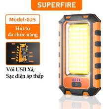 Superfire G25 Nam Châm Đèn Pin Sạc Khẩn