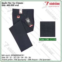 Quần Tây Nam 1Ly Trung Niên Classic 485 -