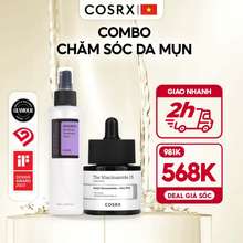 Combo Chăm Sóc Da Mụn Toner Aha/Bha Và Tinh