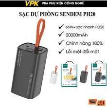 Sạc Dự Phòng Ph20 20000Mah, Siêu Nhanh,