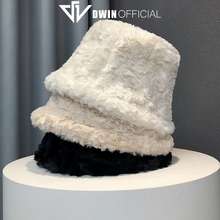 Mũ Bucket Lông Cừu Nữ Hàn Quốc Tai Bèo