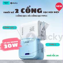 Củ Sạc Nhanh 30W Ac30Sa 2 Cổng Ra Đặc