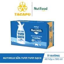 Thùng 48 Hộp NutiMilk Sữa tươi tươi