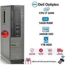 Dell [Trả góp 0%]Cây máy tính để bàn Core i7 | Ram 4GB | ổ cứng SSD 120GB | HDD 500B. Hàng Nhập Khẩu ( Cây máy tính chơi văn phòng Case máy tính đồng bộ máy tính để bàn )
