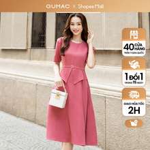 Đầm Peplum Dáng Xòe Phối Belt Sang Trọng 