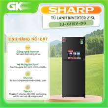 Sj-X215V-Dg - Tủ Lạnh Inverter 215 Lít