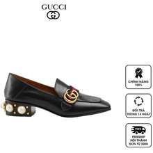 Giày nữ Leather Mid Heel Loafer màu