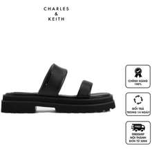 Dép Charles Keith Tattie Puffy Strap Sandals CK1 