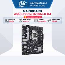 Mainboard Prime B760M-K D4 - Bảo Hành 36