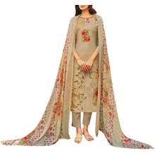 Cotton Linen Printed Salwar Kameez Suit With Pure 